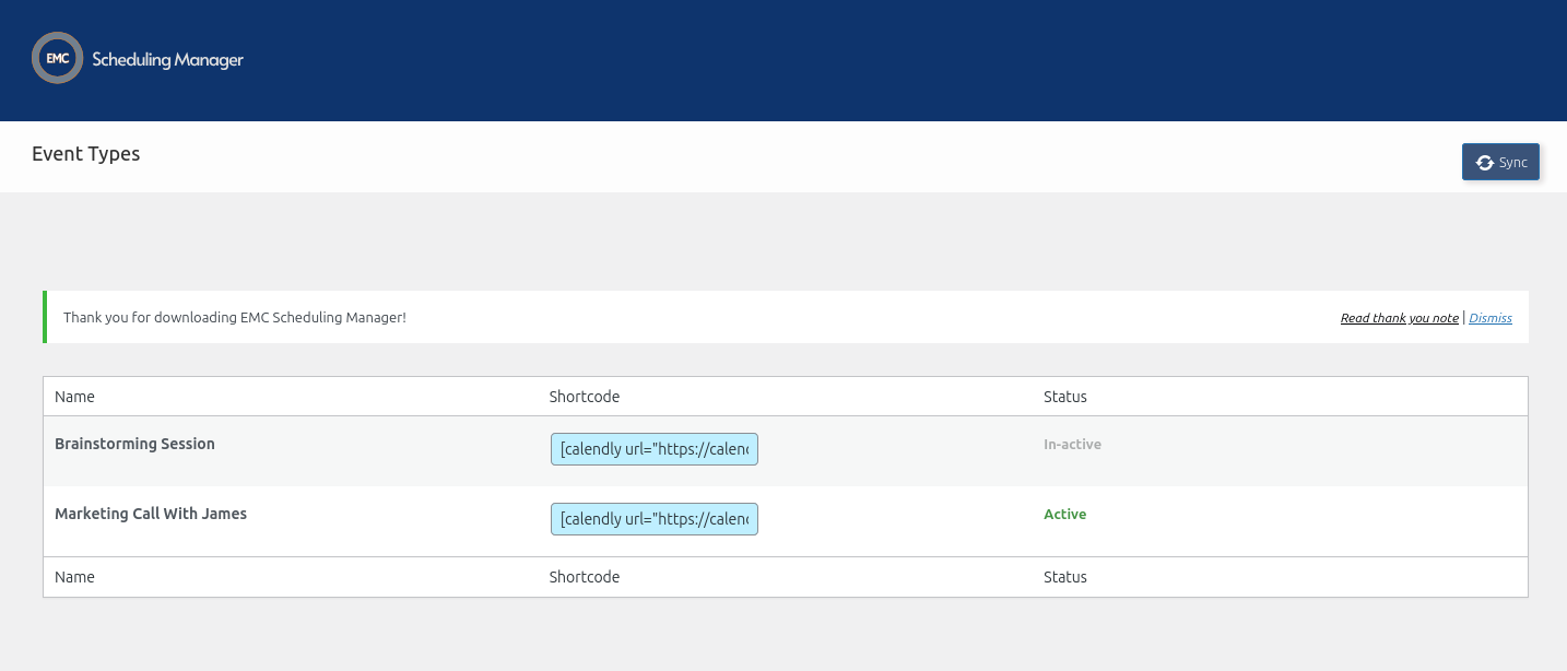 import calendly event to wordpress