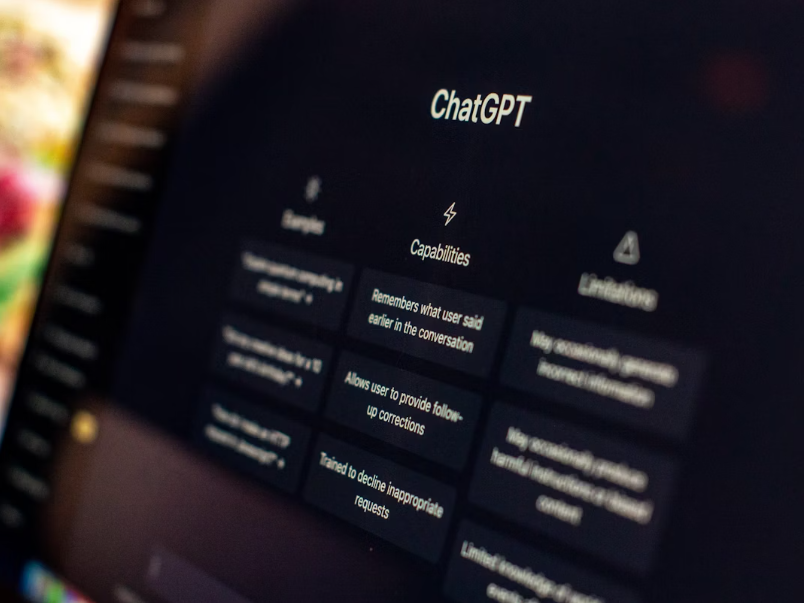 Image of a laptop showing chatgpt chat page| How to Improve Appointment Booking with AI Tools