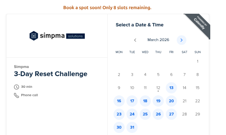 Display availability indicator above Calendly widget