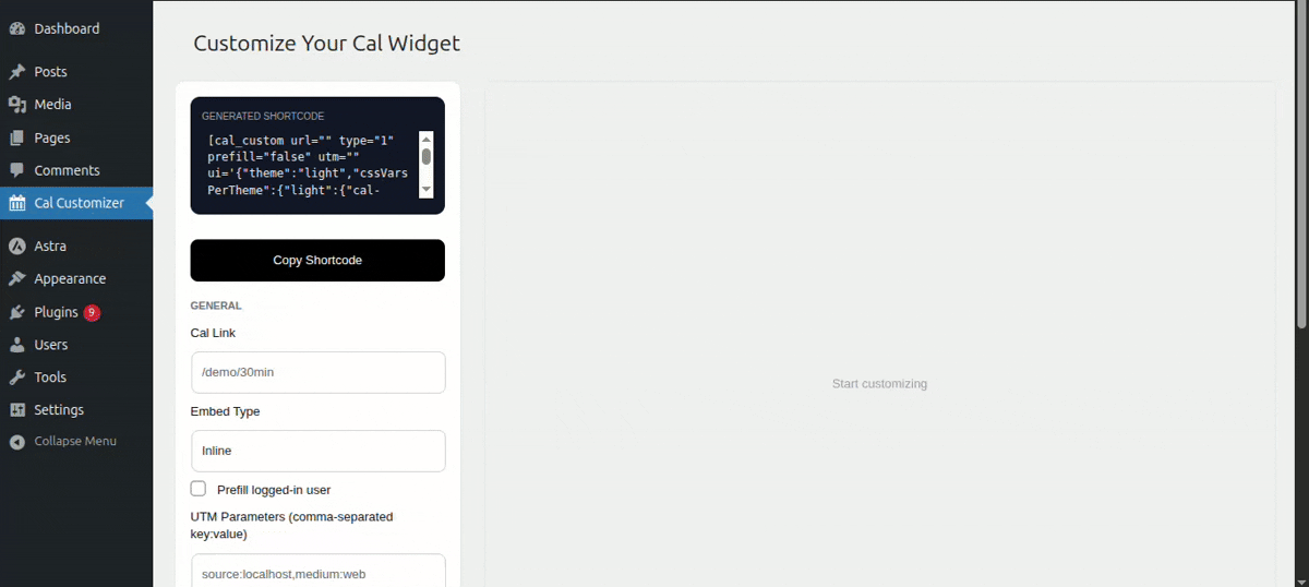 Cal.com WordPress Plugin Demo